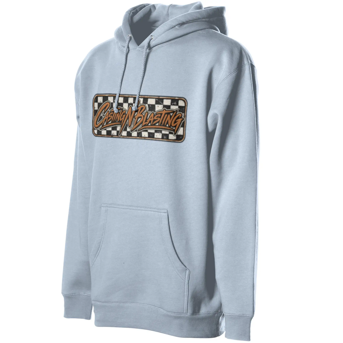 Light Blue - Women 39 s Checkered CB Hoodie