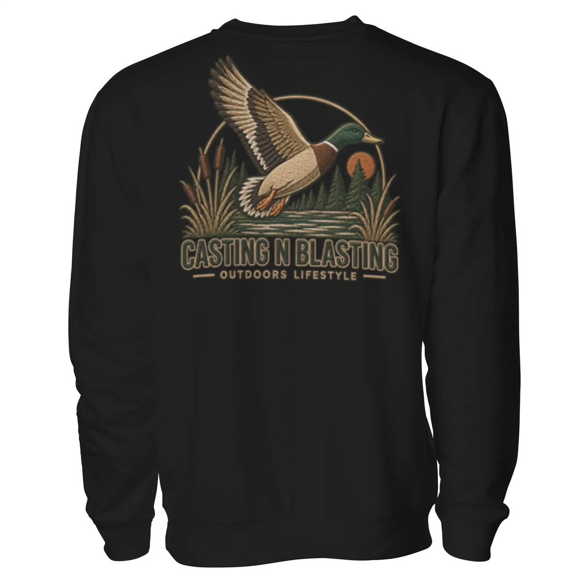 Black - Women 39 s CB Mallard Crewneck