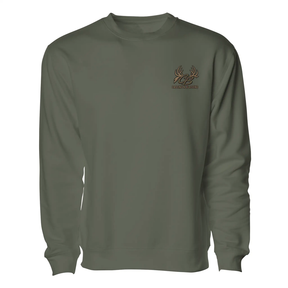 Military Green - Women 39 s CB Mallard Crewneck