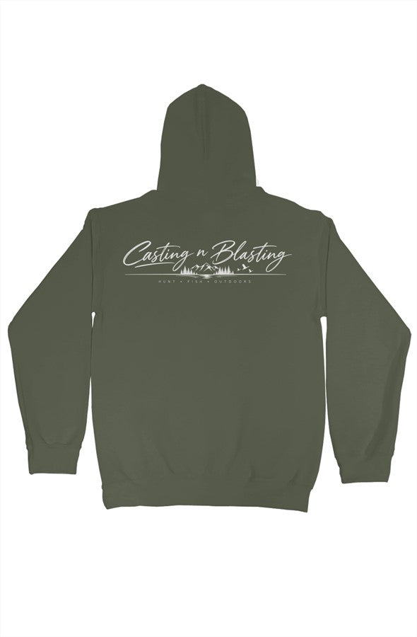 Military Green - gildan pullover hoody
