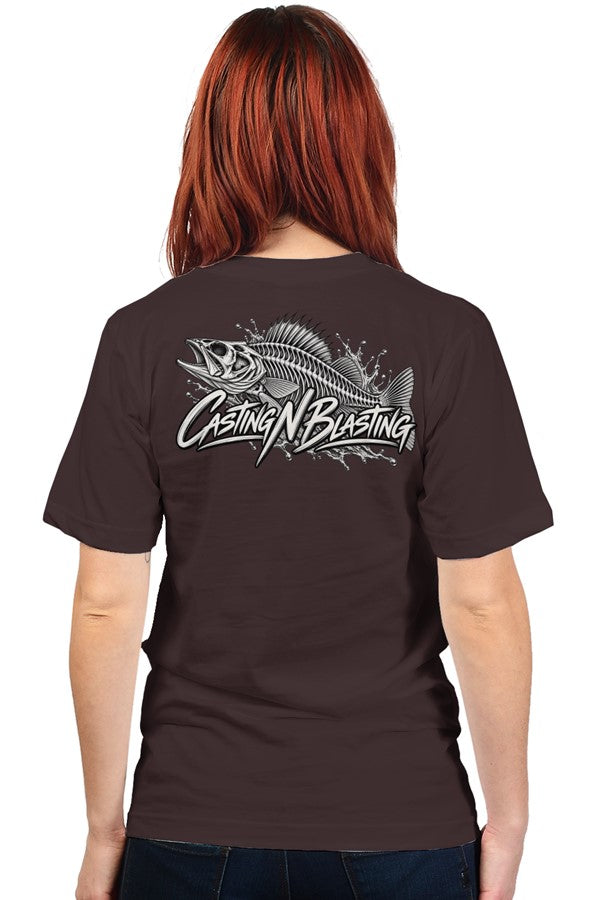 Oxblood Black- Women's Skeleton T-shirt