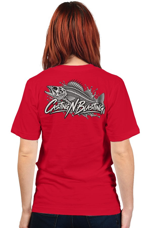 Red - Women's Skeleton T-shirt